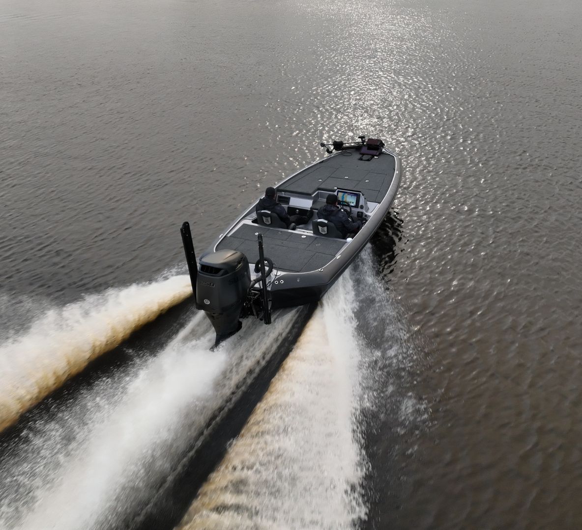 DF250A STEALTH motor on a boat